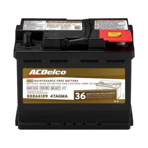 ACDelco Gold 47AGMA 36 Month Warranty AGM BCI Group 47 Battery
